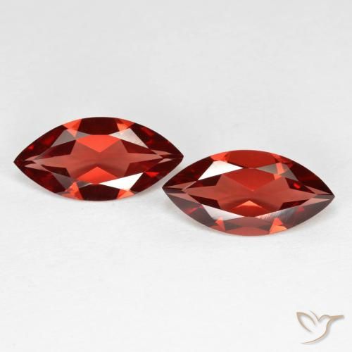 3.35ctw Naturel Rouge foncé Grenat pyrope, Marquise, VVS-VS