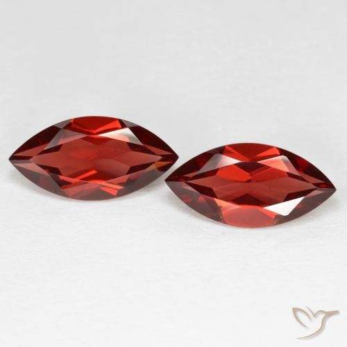 4.21ctw Naturel Rouge foncé Grenat pyrope, Marquise, VVS-VS