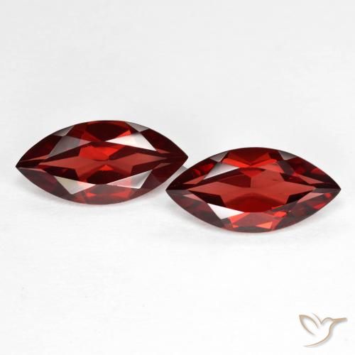 3.85ctw Naturel Rouge groseille Grenat pyrope, Marquise, VVS