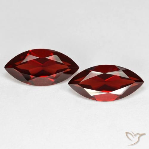 3.96ctw Naturel Rouge foncé Grenat pyrope, Marquise, VVS