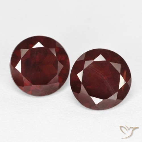 Achetez naturel 2,13ct rouge grenat pyrope gems, coupe roude, en provenance mozambique chez gemselect. en stock, livraison internationale!