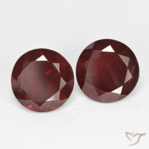 Achetez naturel 2,13ct rouge grenat pyrope gems, coupe roude, en provenance mozambique chez gemselect. en stock, livraison internationale!