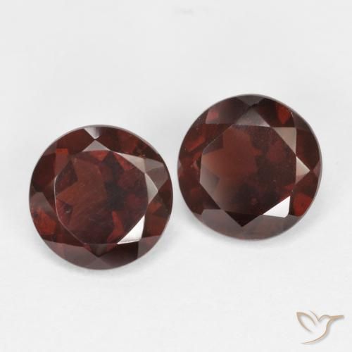 Achetez naturel 1,85ct rouge grenat pyrope gems, coupe roude, en provenance mozambique chez gemselect. en stock, livraison internationale!