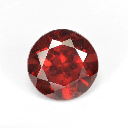 Grenat pyrope rouge naturelle coupe roude, 1,74 ct, VS