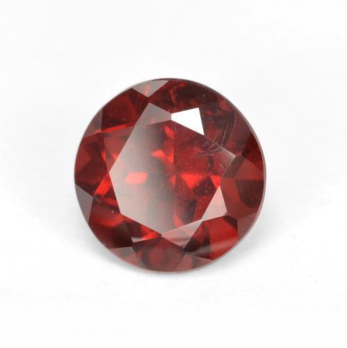 Grenat pyrope rouge naturelle coupe roude, 1,74 ct, VS