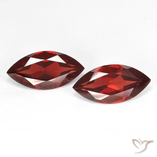 3.93ctw Naturel Rouge moyen Grenat pyrope, Marquise, VVS-VS