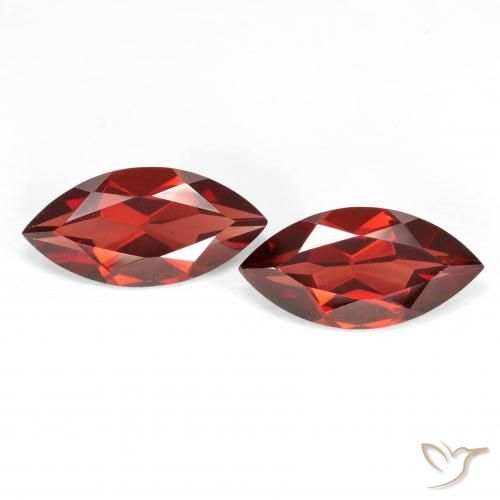 3.92ctw Naturel Rouge Sangria Grenat pyrope, Marquise, VS