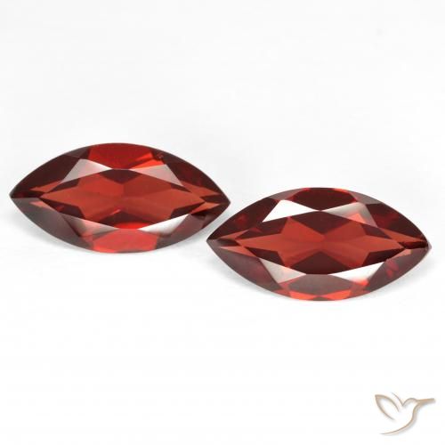 3.75ctw Naturel Rouge moyen Grenat pyrope, Marquise, VS