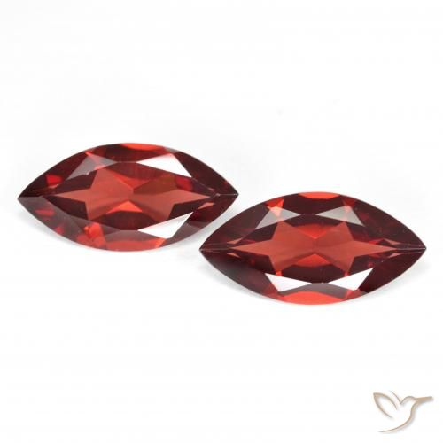 3.37ctw Naturel Rouge groseille Grenat pyrope, Marquise, VVS-VS