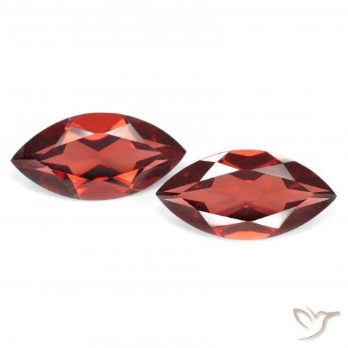 4.07ctw Naturel Rouge groseille Grenat pyrope, Marquise, VVS-VS