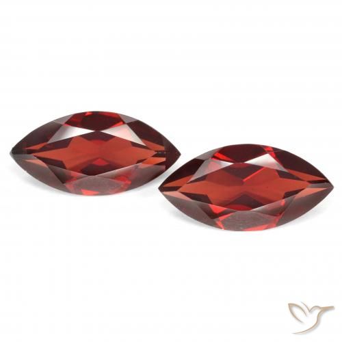 3.89ctw Naturel Rouge moyen Grenat pyrope, Marquise, VVS-VS