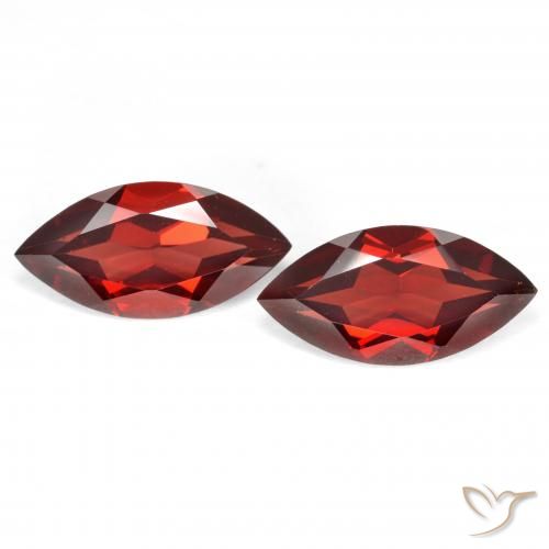 4.09ctw Naturel Rouge Sangria Grenat pyrope, Marquise, VVS-VS