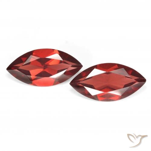 3.96ctw Naturel Rouge moyen Grenat pyrope, Marquise, VVS-VS