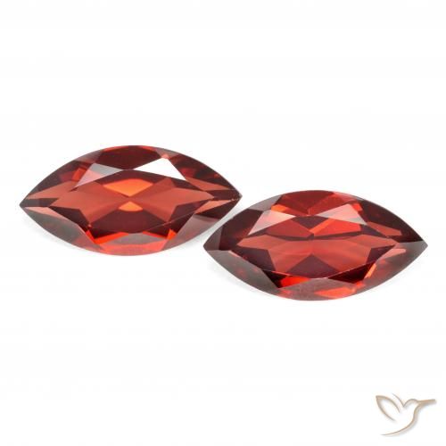 3.82ctw Naturel Rouge moyen Grenat pyrope, Marquise, VVS-VS