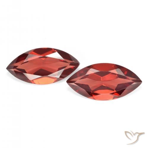 3.80ctw Naturel Rouge groseille Grenat pyrope, Marquise, VVS-VS
