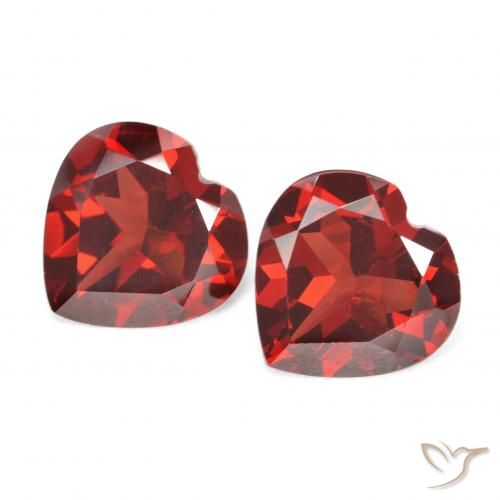 Achetez naturel 3,71ct rouge grenat pyrope gems, forme de coeur, en provenance mozambique chez gemselect. en stock, livraison internationale!