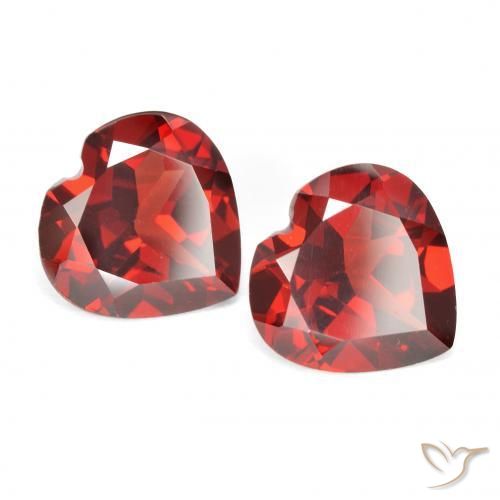 Achetez naturel 3,71ct rouge grenat pyrope gems, forme de coeur, en provenance mozambique chez gemselect. en stock, livraison internationale!