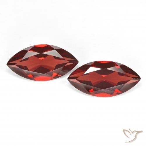 3.89ctw Naturel Rouge Sangria Grenat pyrope, Marquise, VVS-VS
