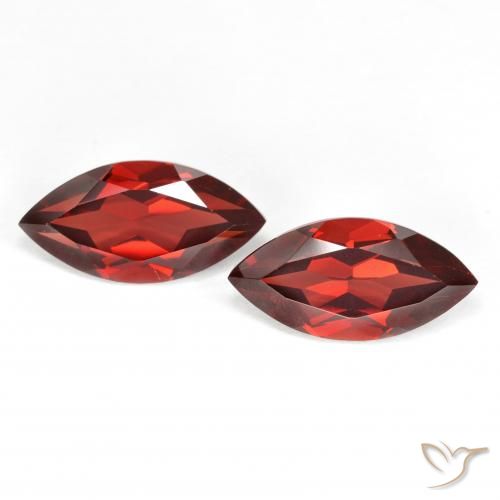 4.41ctw Naturel Rouge groseille Grenat pyrope, Marquise, VVS-VS