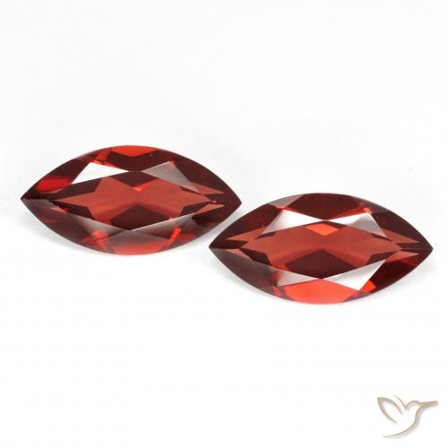 3.83ctw Naturel Rouge Sangria Grenat pyrope, Marquise, VVS-VS