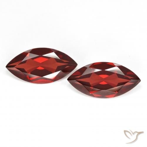 3.89ctw Naturel Rouge groseille Grenat pyrope, Marquise, VVS-VS