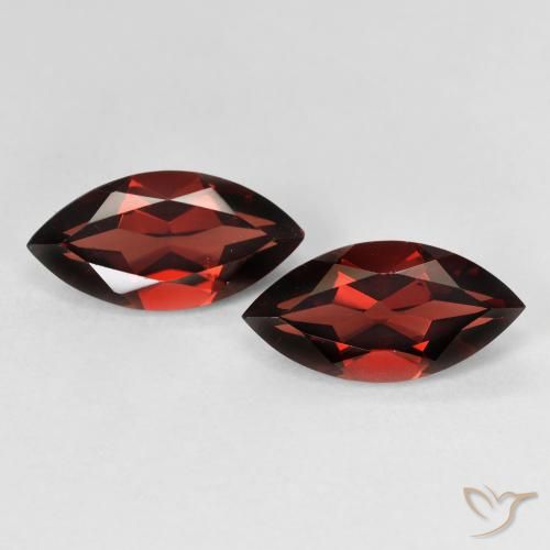 4.37ctw Naturel Rouge moyen Grenat pyrope, Marquise, VVS-VS