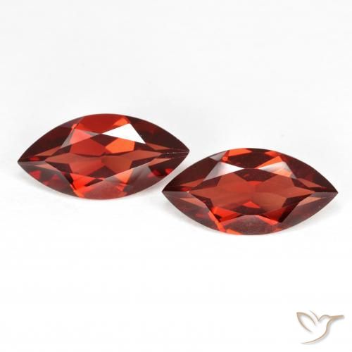 3.77ctw Naturel Rouge moyen Grenat pyrope, Marquise, VVS-VS