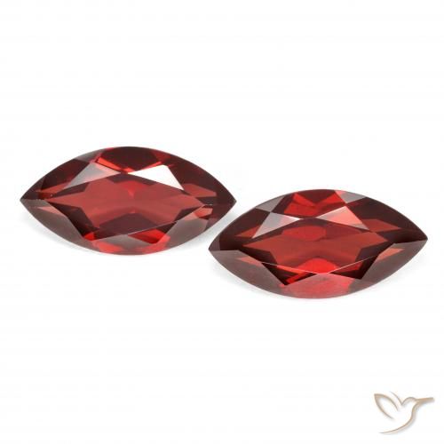 4.41ctw Naturel Rouge groseille Grenat pyrope, Marquise, VVS-VS