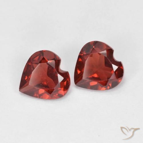 0.99ctw Naturel Rouge groseille Grenat pyrope, Cœur, VVS-VS