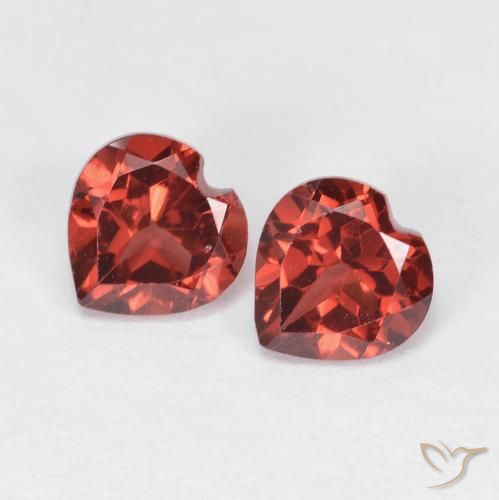 1.31ctw Naturel Rouge moyen Grenat pyrope, Cœur, VVS-VS