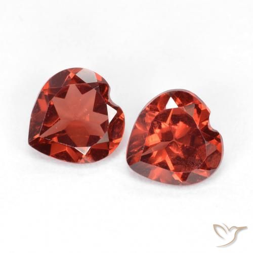 1.09ctw Naturel Rouge groseille Grenat pyrope, Cœur, VVS-VS