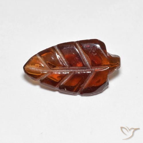 Grenat pyrope Orange foncé naturelle Fantaisie, 3.26 ct, Translucide