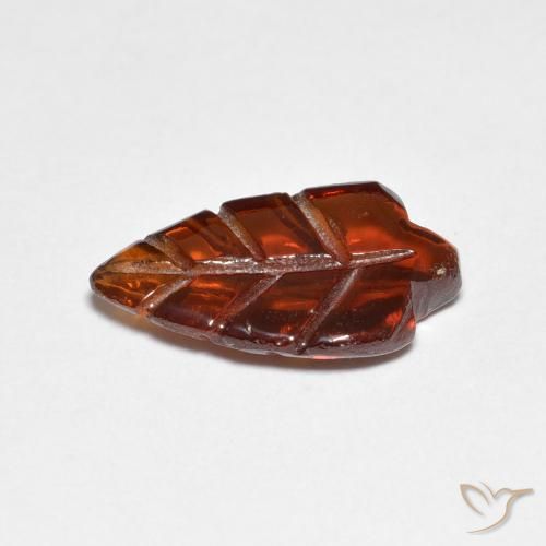 Grenat pyrope Orange foncé naturelle Fantaisie, 3.26 ct, Translucide