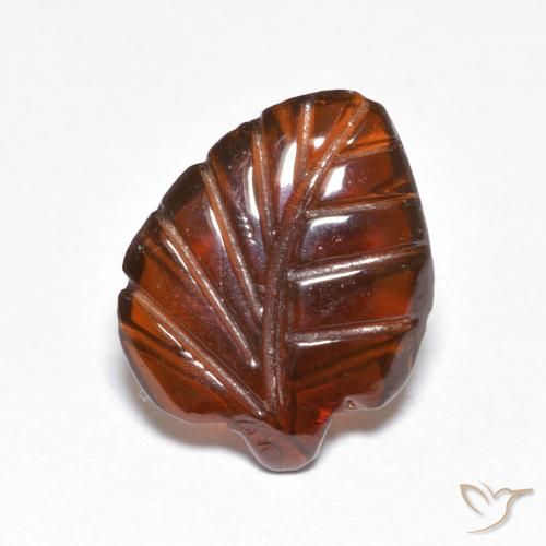 Grenat pyrope Orange foncé naturelle Fantaisie, 3.24 ct, Translucide