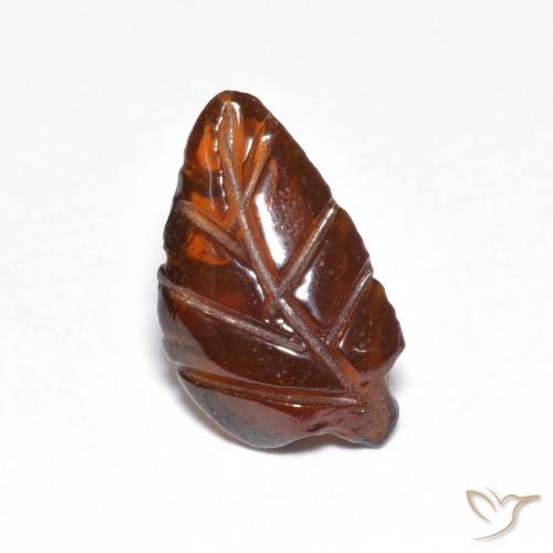 Grenat pyrope Orange foncé naturelle Fantaisie, 3.08 ct, Translucide