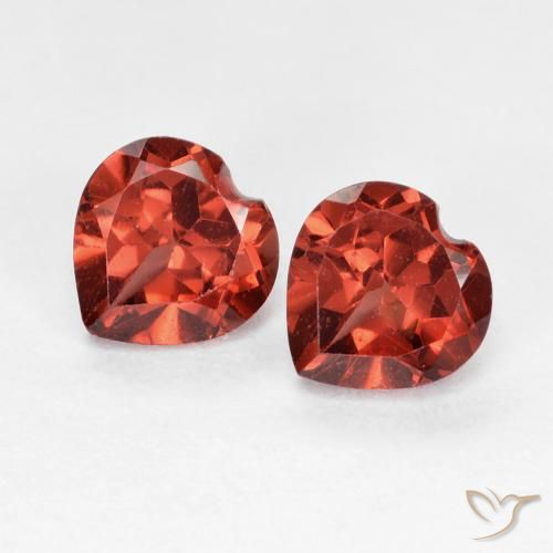 1.31ctw Naturel Rouge moyen Grenat pyrope, Cœur, VVS-VS