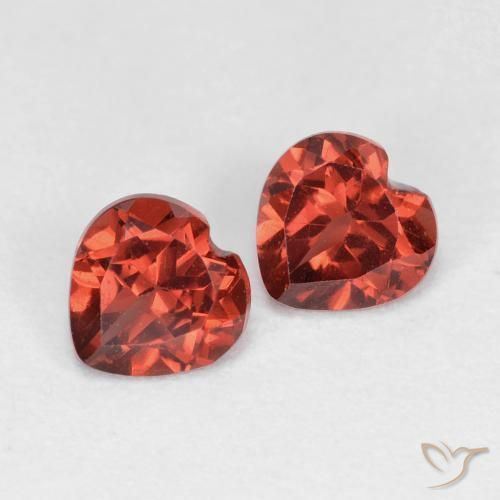 1.16ctw Naturel Rouge groseille Grenat pyrope, Cœur, VVS-VS