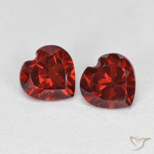 1.18ctw Naturel Rouge Sangria Grenat pyrope, Cœur, VVS-VS