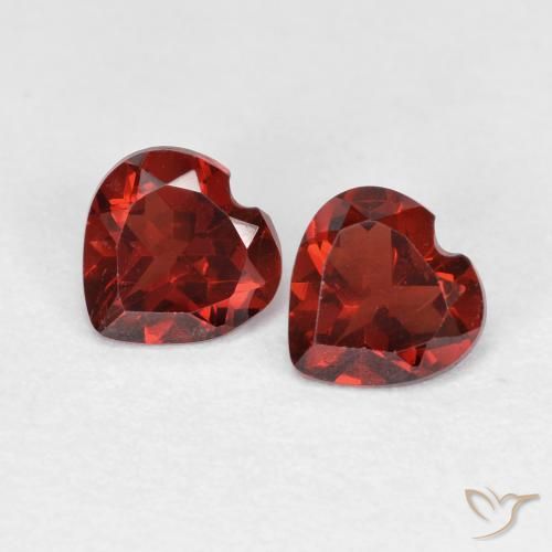 0.99ctw Naturel Rouge Sangria Grenat pyrope, Cœur, VVS-VS