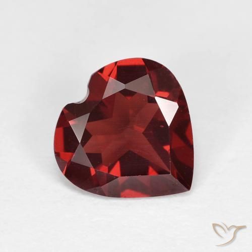 1.70ct Naturel Rouge moyen Grenat pyrope, Cœur, VVS