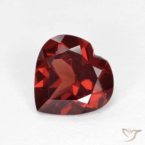 1.71ct Naturel Rouge foncé Grenat pyrope, Cœur, VVS