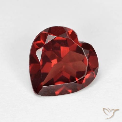 1.86ct Naturel Rouge moyen Grenat pyrope, Cœur, VVS