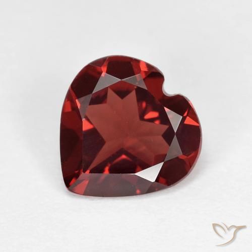 1.72ct Naturel Rouge Sangria Grenat pyrope, Cœur, VVS
