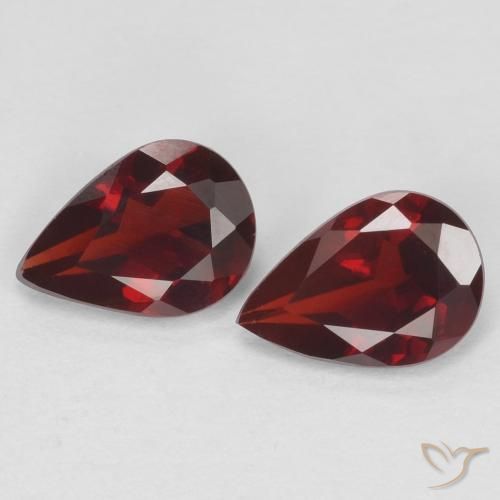 1.23ctw Naturel Rouge foncé Grenat pyrope, En forme de poire, VVS-VS