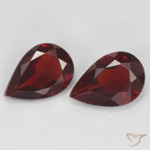 1.22ctw Naturel Rouge foncé Grenat pyrope, En forme de poire, VVS-VS