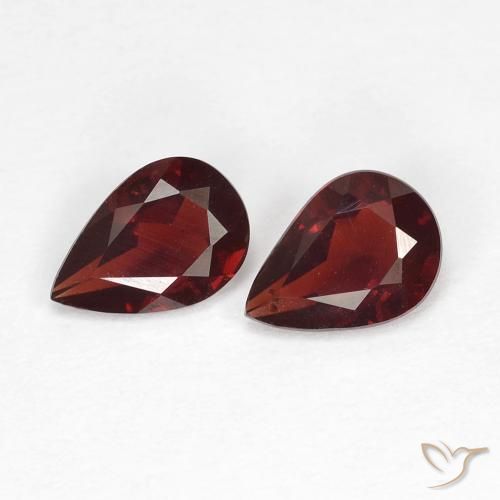 1.34ctw Naturel Rouge foncé Grenat pyrope, En forme de poire, VS