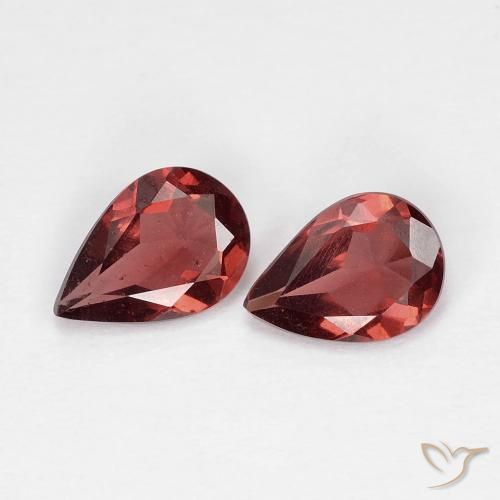 1.22ctw Naturel Rouge écarlate profond Grenat pyrope, En forme de poire, VS