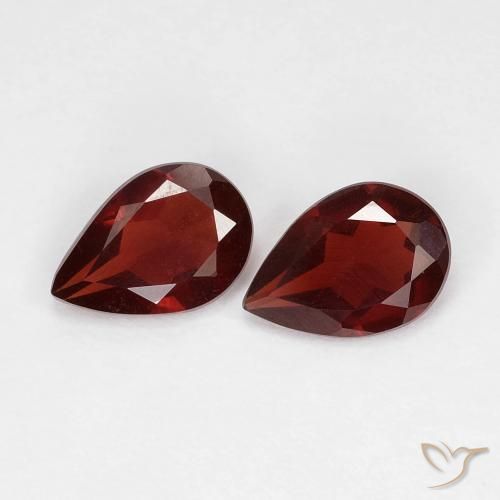 Achetez naturel 1,21ct rouge grenat pyrope gems, en forme de poire, en provenance mozambique chez gemselect. en stock, livraison internationale!