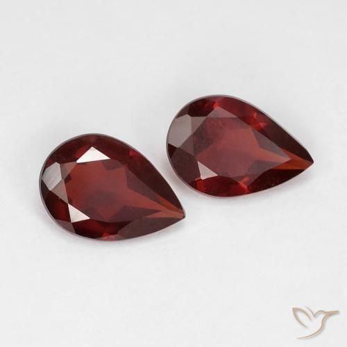 Achetez naturel 1,21ct rouge grenat pyrope gems, en forme de poire, en provenance mozambique chez gemselect. en stock, livraison internationale!