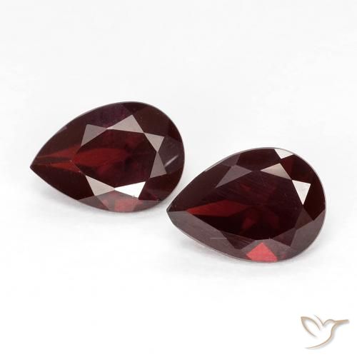 1.85ctw Naturel Rouge foncé Grenat pyrope, En forme de poire, VVS-VS